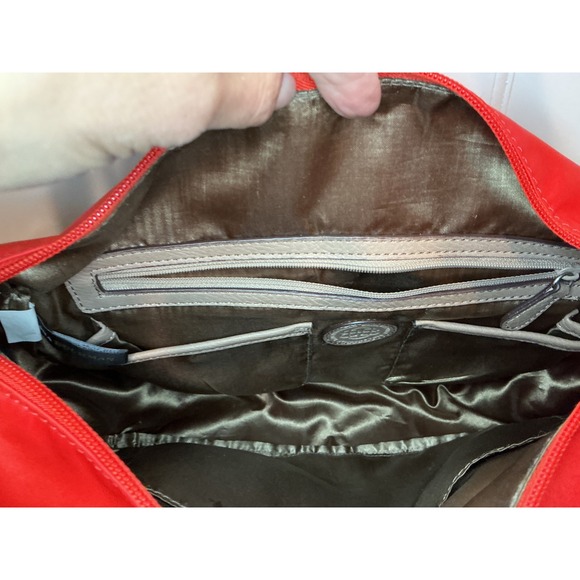 Dana Buchman Red Messenger‎ Crossbody Bag Travel Satchel Everyday Purse - Picture 7 of 16